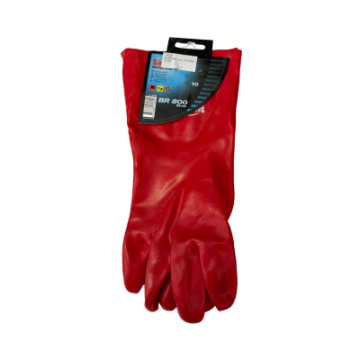 RUKAVICA PVC CRVENE 35 CM