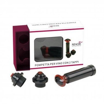 Set vakum pumpica za vino s 2 čepa – poklon kutija